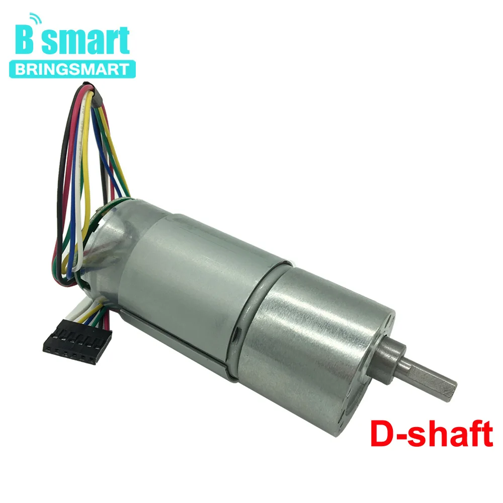 Bringsmart DC Gear Motor JGB37-540B Micro Encoder Disk 4-2000rpm With Metal Gearbox 12V High Torque DC Electric Motor
Bringsmart DC Gear Motor JGB37-540B Micro Encoder Disk 4-2000rpm With Metal Gearbox 12V High Torque DC Electric Motor