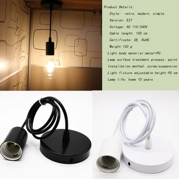 Hot Selling Lamp Base E27 Retro Lamp Holder Pendant Bulb Light Screw Socket Widely used in study, loft, restaurant, etc.
Hot Selling Lamp Base E27 Retro Lamp Holder Pendant Bulb Light Screw Socket Widely used in study, loft, restaurant, etc.