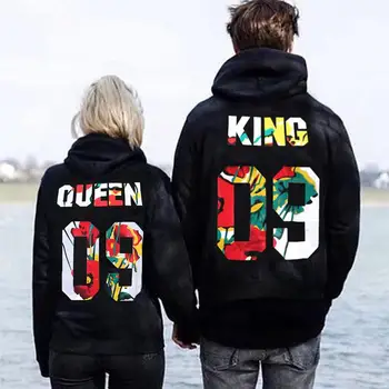 Spring Cotton Sweatshirt QUEEN KING Letters Printing Hooded Unisex Fashion Long Sleeve Loose Couples Casual Pullover M-XXXL
Spring Cotton Sweatshirt QUEEN KING Letters Printing Hooded Unisex Fashion Long Sleeve Loose Couples Casual Pullover M-XXXL