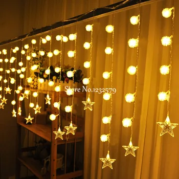 Multi-color 4M 96 LED Snowball Star Edelweiss Curtain String Lights Christmas Wedding Party Holiday Garden Decoration
Multi-color 4M 96 LED Snowball Star Edelweiss Curtain String Lights Christmas Wedding Party Holiday Garden Decoration