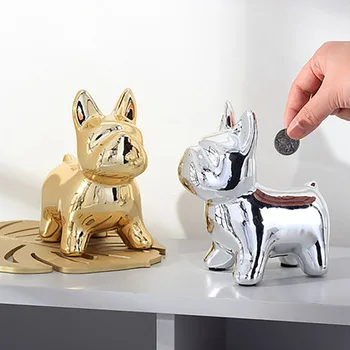 Nordic Creative Ceramic Bulldog Piggy Bank Coins Saving Box Cute Money Box Cofrinho Home Decor Piggy Bank Children LZL077
Nordic Creative Ceramic Bulldog Piggy Bank Coins Saving Box Cute Money Box Cofrinho Home Decor Piggy Bank Children LZL077