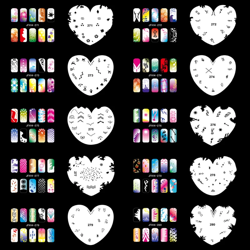 OPHIR 200 Designs Airbrush Nail Art Stencils 20PCS Airbrushing Template Sheet Stencil for Airbrush Nail Art Paint _JFH14
OPHIR 200 Designs Airbrush Nail Art Stencils 20PCS Airbrushing Template Sheet Stencil for Airbrush Nail Art Paint _JFH14