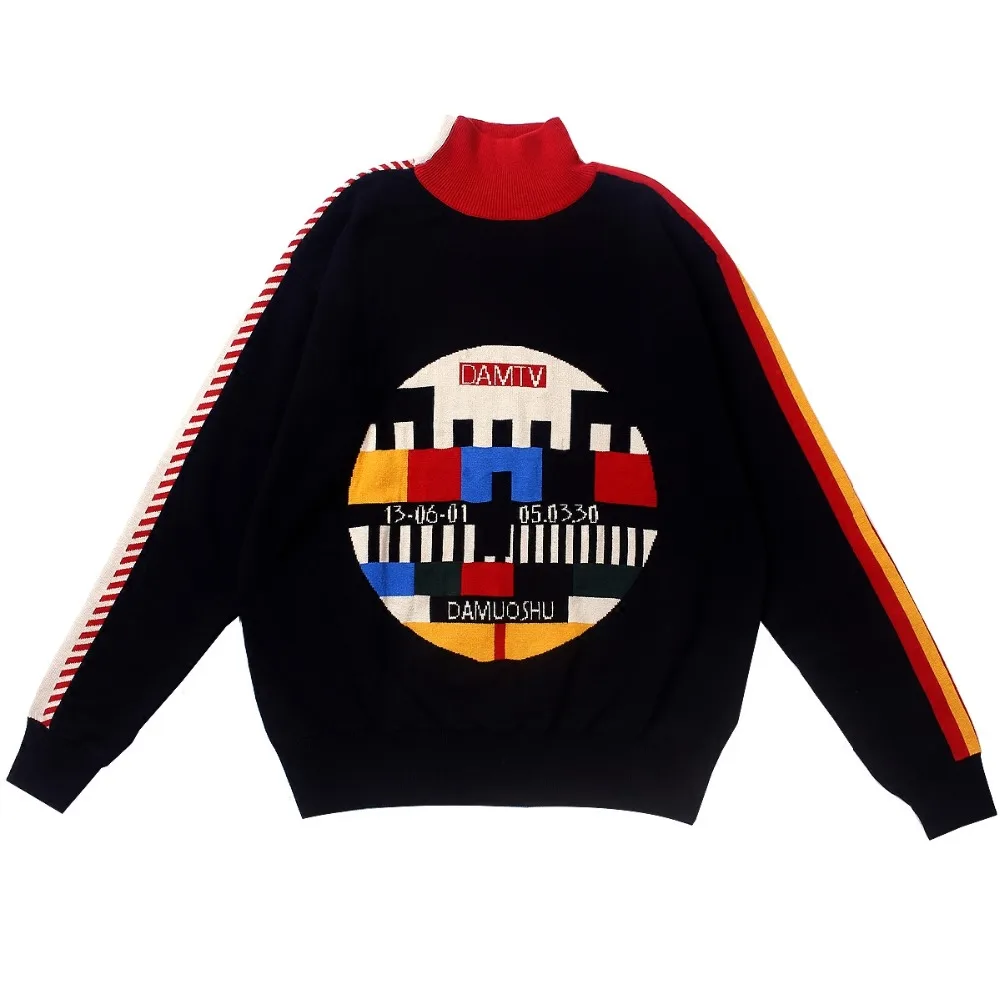 New Autumn Women Vintage Black Sweater Cotton Knitwear Pullover Knitted Tops Geometric Thicken Warm Sweaters Winter Turtleneck
New Autumn Women Vintage Black Sweater Cotton Knitwear Pullover Knitted Tops Geometric Thicken Warm Sweaters Winter Turtleneck
