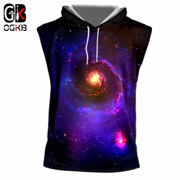 OGKB Sleeveless Hooded Tank Top Adult Fashion O Neck 3D Print Starry sky Casual Large Size Attire Male Undershirt Thin Hoodie
OGKB Sleeveless Hooded Tank Top Adult Fashion O Neck 3D Print Starry sky Casual Large Size Attire Male Undershirt Thin Hoodie
