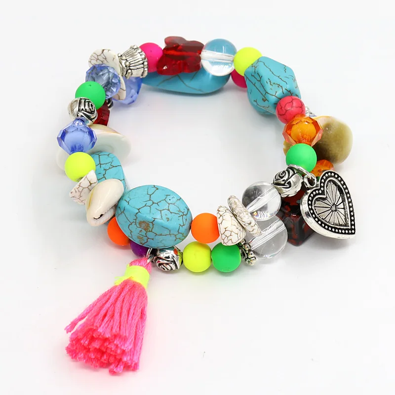 Girls Size Beads Mixed Beads Color Bracelet Bohemian Style Bracelet Multilayer Shell Bracelet
Girls Size Beads Mixed Beads Color Bracelet Bohemian Style Bracelet Multilayer Shell Bracelet