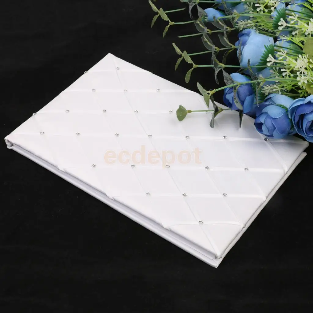 White Wedding Wedding Ceremony Guest Book Crystal Rhinestone Register Book Decoration
White Wedding Wedding Ceremony Guest Book Crystal Rhinestone Register Book Decoration