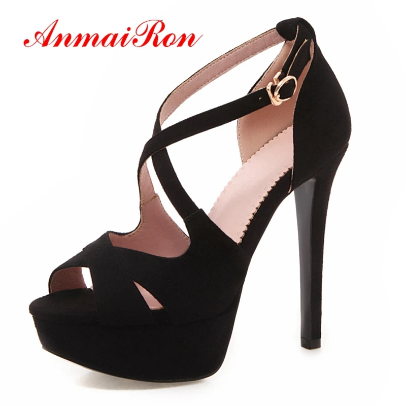 ANMAIRON New Arrival Flock Basic Women Sandals Summer 2019 Super High Party Solid Woman Sandals Size 34-42 LY1547
ANMAIRON New Arrival Flock Basic Women Sandals Summer 2019 Super High Party Solid Woman Sandals Size 34-42 LY1547