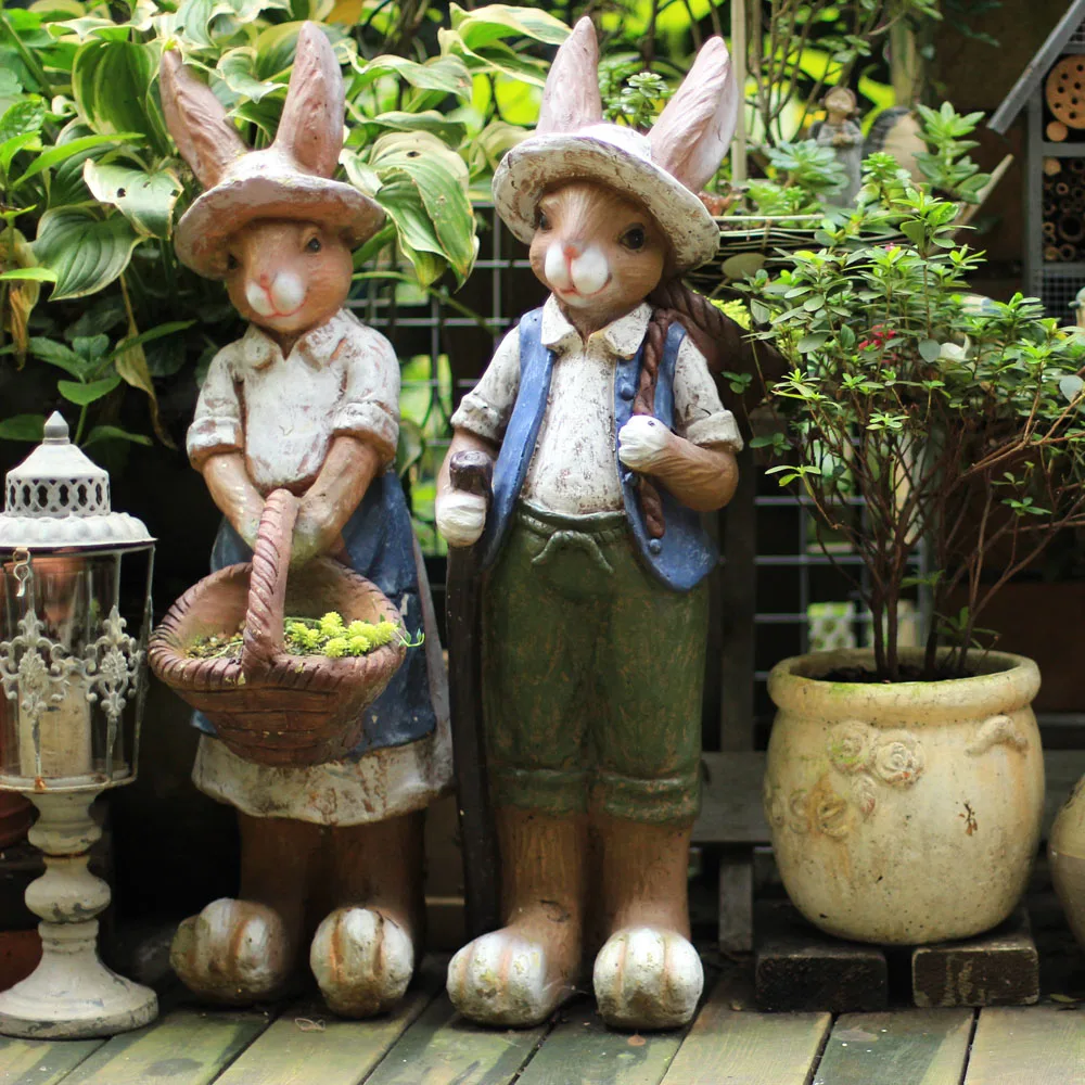 Pastoral Resin Large Rabbit Ornaments Accessories Outdoor Gardening Furnishing Crafts Courtyard Park Villa Figurines Decoration
Pastoral Resin Large Rabbit Ornaments Accessories Outdoor Gardening Furnishing Crafts Courtyard Park Villa Figurines Decoration
