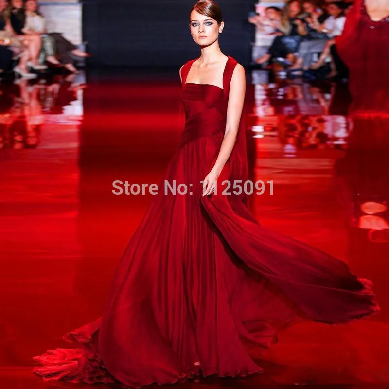 2019 Pleated Formal Party Gowns Flowing Chiffon Long Prom Gowns Burgundy Wine Celebrity Evening Dresses Custom Made
2019 Pleated Formal Party Gowns Flowing Chiffon Long Prom Gowns Burgundy Wine Celebrity Evening Dresses Custom Made