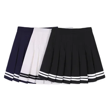 Korean School Skirts Girls Striped Pleated Skirts Safety Kawaii Japanese Uniform Mini Skirt Elastic Waist Sailor Summer Skirts
Korean School Skirts Girls Striped Pleated Skirts Safety Kawaii Japanese Uniform Mini Skirt Elastic Waist Sailor Summer Skirts