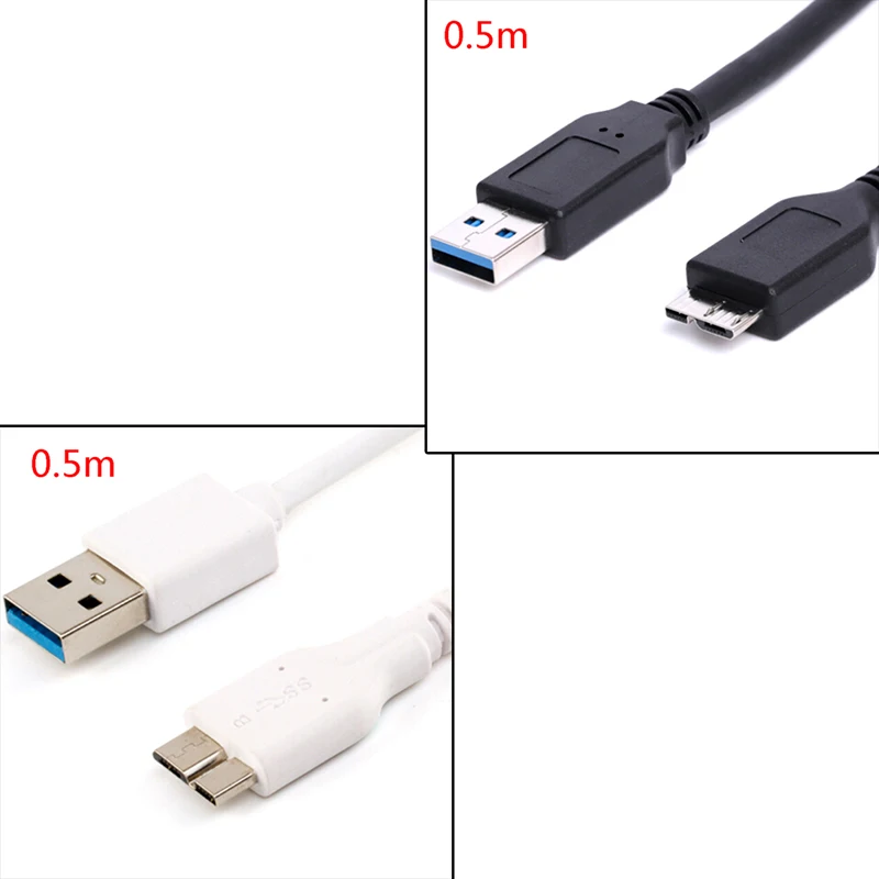 1pc 50/100cm USB 3.0 Cable Plastic Black Mini USB Male A To Micro B Data Cables Cord Lead For External Hard Drive Disk
1pc 50/100cm USB 3.0 Cable Plastic Black Mini USB Male A To Micro B Data Cables Cord Lead For External Hard Drive Disk