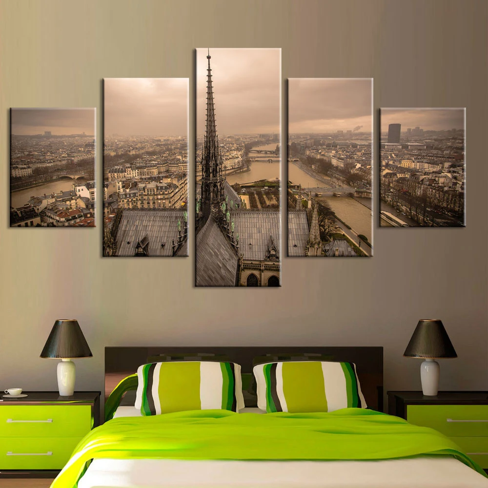 Modular Pictures HD Prints City Building Canvas Painting Landscape 5 Pieces Creative Home Decor Wall Art Frame Artwork Poster
Modular Pictures HD Prints City Building Canvas Painting Landscape 5 Pieces Creative Home Decor Wall Art Frame Artwork Poster