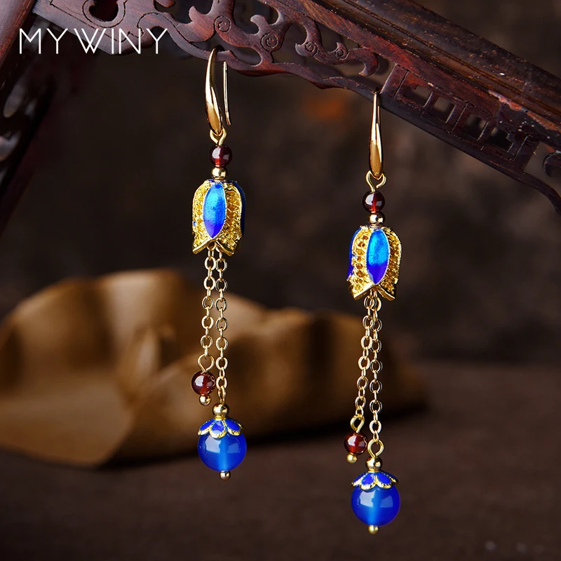 New red garnet vintage copper chains earrings for women,blue nature stones Ethnic earrings jewelry,fashion dangle earrings
New red garnet vintage copper chains earrings for women,blue nature stones Ethnic earrings jewelry,fashion dangle earrings