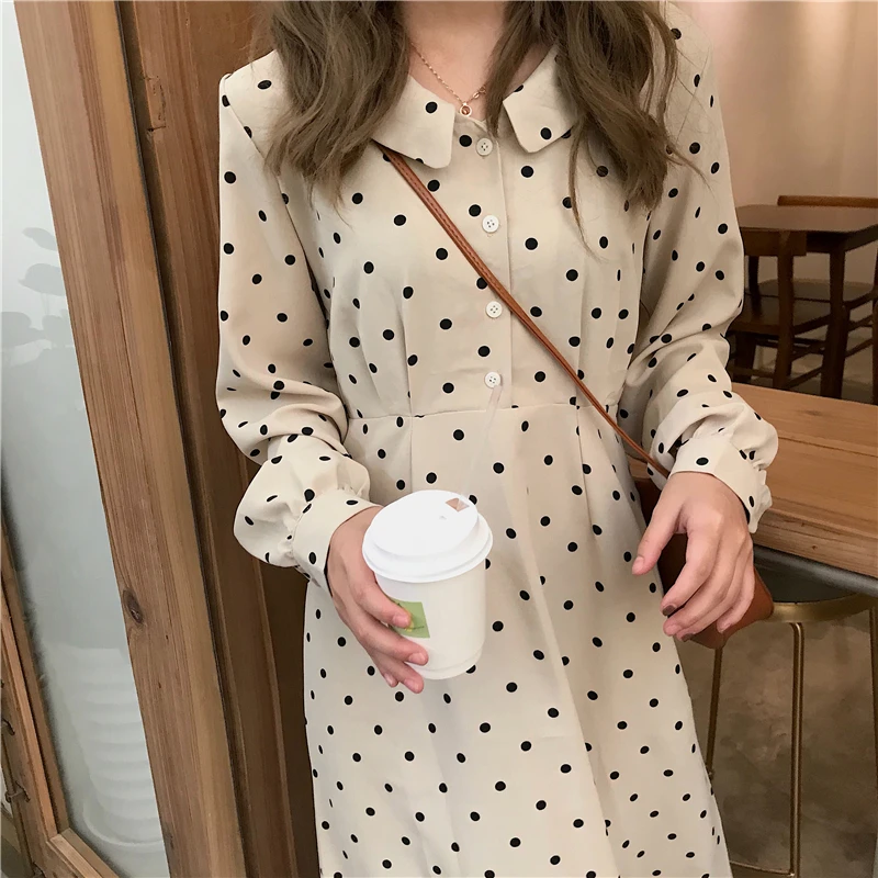 Casual Loose Polka Dot Dress Shirt Women's Dresses Ins Girl Kawaii Ulzzang Female Vintage Harajuku Punk Clothes For Women
Casual Loose Polka Dot Dress Shirt Women's Dresses Ins Girl Kawaii Ulzzang Female Vintage Harajuku Punk Clothes For Women