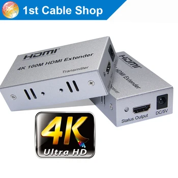 4K HDMI extender by cat5e/6/7 cable up to 100M HDMI 1.4V for PC Blue DVD player 4K HDTV with dual power adapter
4K HDMI extender by cat5e/6/7 cable up to 100M HDMI 1.4V for PC Blue DVD player 4K HDTV with dual power adapter