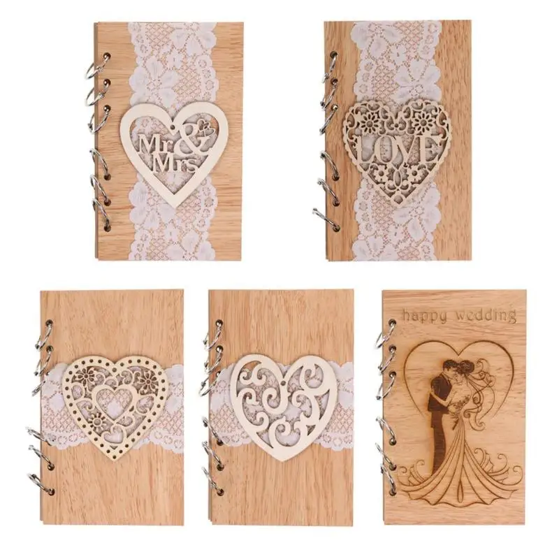 Wedding Guest Books Wooden Retro Hollow Lace Notebook Name Sign Board Gifts Wedding Guest Name Sign Board Wedding Message Book
Wedding Guest Books Wooden Retro Hollow Lace Notebook Name Sign Board Gifts Wedding Guest Name Sign Board Wedding Message Book
