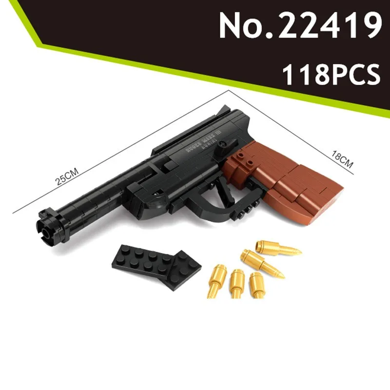 DIY Building Blocks Toy gun Arms Series the Mauser Military Pisto Assembly Toy Brain Game Model Toys For Children
DIY Building Blocks Toy gun Arms Series the Mauser Military Pisto Assembly Toy Brain Game Model Toys For Children