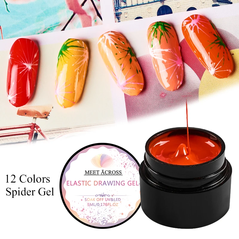 MEET ACROSS UV Gel Nail Art Elastic Liner UV Nail Gel Polish Creative DIY Spider Web Gel Varnish Flower Drawing Color Painting
MEET ACROSS UV Gel Nail Art Elastic Liner UV Nail Gel Polish Creative DIY Spider Web Gel Varnish Flower Drawing Color Painting