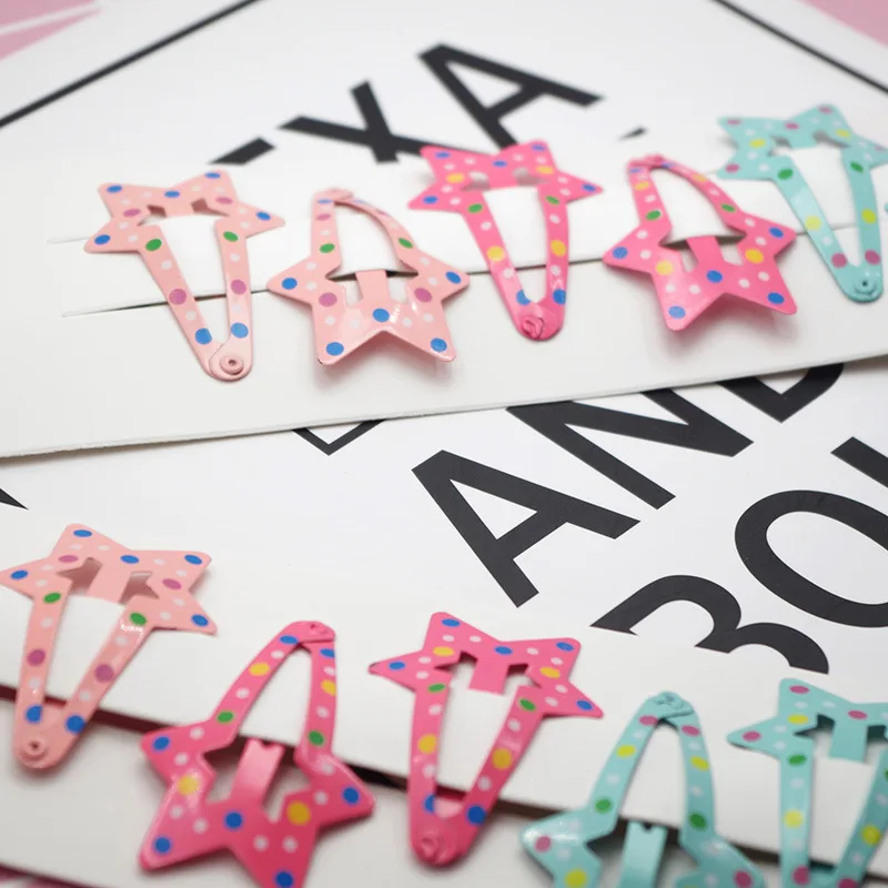 6PCS Lovely Cartoon Baking Finish Five-pointed Star Baby BB Clips Girls Hairpins Hair Clip Kids Headwear Children Accessories
6PCS Lovely Cartoon Baking Finish Five-pointed Star Baby BB Clips Girls Hairpins Hair Clip Kids Headwear Children Accessories