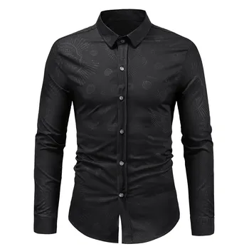 Men shirt Autumn Winter Fashion Casual men shirt slim fit Skulls Floral Print men shirt long sleeve Shirt Top Blouse Daily c0502
Men shirt Autumn Winter Fashion Casual men shirt slim fit Skulls Floral Print men shirt long sleeve Shirt Top Blouse Daily c0502