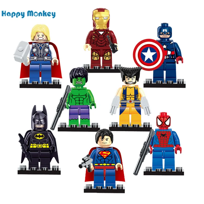 Single Sale Marvel Batman iron Man Hulk X-Men Super Heroes Building Blocks Figures Toys Compatible With legoed Child gift wy30
Single Sale Marvel Batman iron Man Hulk X-Men Super Heroes Building Blocks Figures Toys Compatible With legoed Child gift wy30
