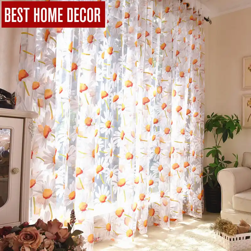 Best Home Decor Drapes Sheer Window Curtains For Living Room The
