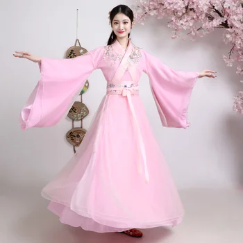 Summer Elegant Hanfu Dress Ancient Chinese Costume Chinese Style Embroidery Tang Dynasty Traditional Nation Dance Princess Dress
Summer Elegant Hanfu Dress Ancient Chinese Costume Chinese Style Embroidery Tang Dynasty Traditional Nation Dance Princess Dress