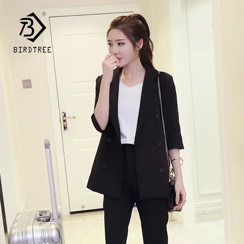 New Arrival Women's 3 Pieces Double Breasted Blazer & Inside Shirt & High Waist Pants Elegant Office Lady Classic Suit S87437X
New Arrival Women's 3 Pieces Double Breasted Blazer & Inside Shirt & High Waist Pants Elegant Office Lady Classic Suit S87437X
