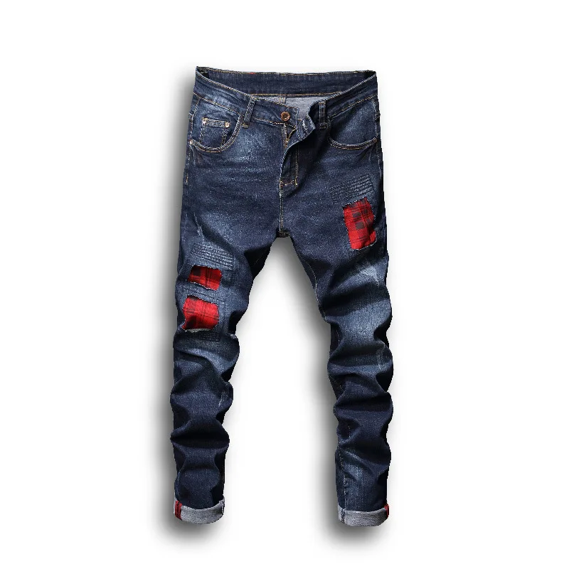 Men Jeans Stretch Washed Patchwork Casual Retro Mens Denim Jeans Vintage Regular Slim 2018 Men Denim Pants Straight
Men Jeans Stretch Washed Patchwork Casual Retro Mens Denim Jeans Vintage Regular Slim 2018 Men Denim Pants Straight