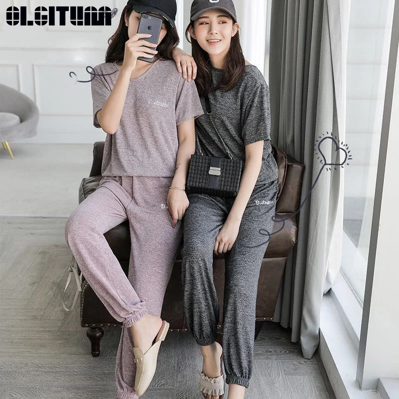 Women Set 2019 New Female Casual Net Red Spring Summer Thin Section Loose Beam Pants Wear Sports Pants Suit WS144
Women Set 2019 New Female Casual Net Red Spring Summer Thin Section Loose Beam Pants Wear Sports Pants Suit WS144