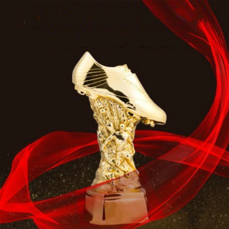 2018 Best World Soccer Golden Boot Trofeos 29cm Fan Souvenir Trophy Gold Shoe Award Plating Resin Football Replica Ace Shooter
2018 Best World Soccer Golden Boot Trofeos 29cm Fan Souvenir Trophy Gold Shoe Award Plating Resin Football Replica Ace Shooter