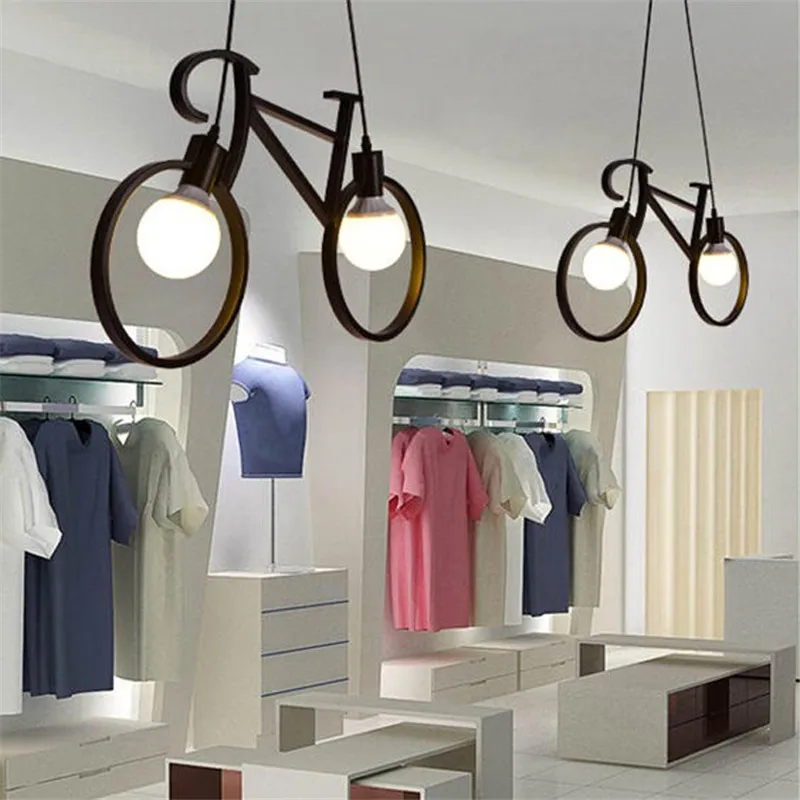 Retro Pendant Light Creative Iron Bicycle Pendant Lamp Living Room Simple Restaurant Bar Industrial Kitchen Hanging Lamps
Retro Pendant Light Creative Iron Bicycle Pendant Lamp Living Room Simple Restaurant Bar Industrial Kitchen Hanging Lamps