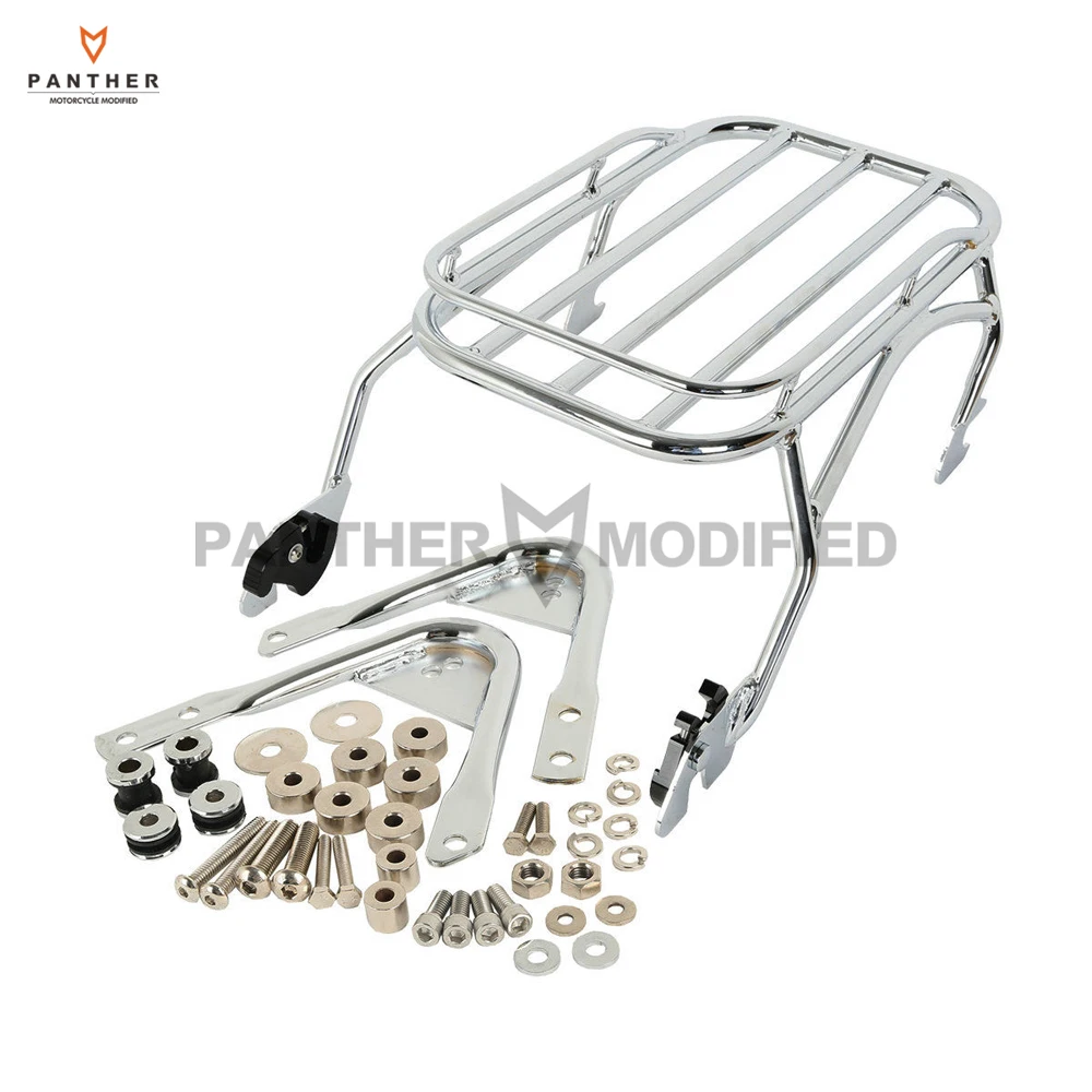 Chrome Motorcycle Luggage Rack & Docking Hardware Kits Case for Harley Touring Road King 1997-2008
Chrome Motorcycle Luggage Rack & Docking Hardware Kits Case for Harley Touring Road King 1997-2008
