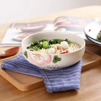 brand high quality ceramic tableware 6.5 inch under glazed round food container noodle soup bowl home porcelain salad bowls
brand high quality ceramic tableware 6.5 inch under glazed round food container noodle soup bowl home porcelain salad bowls