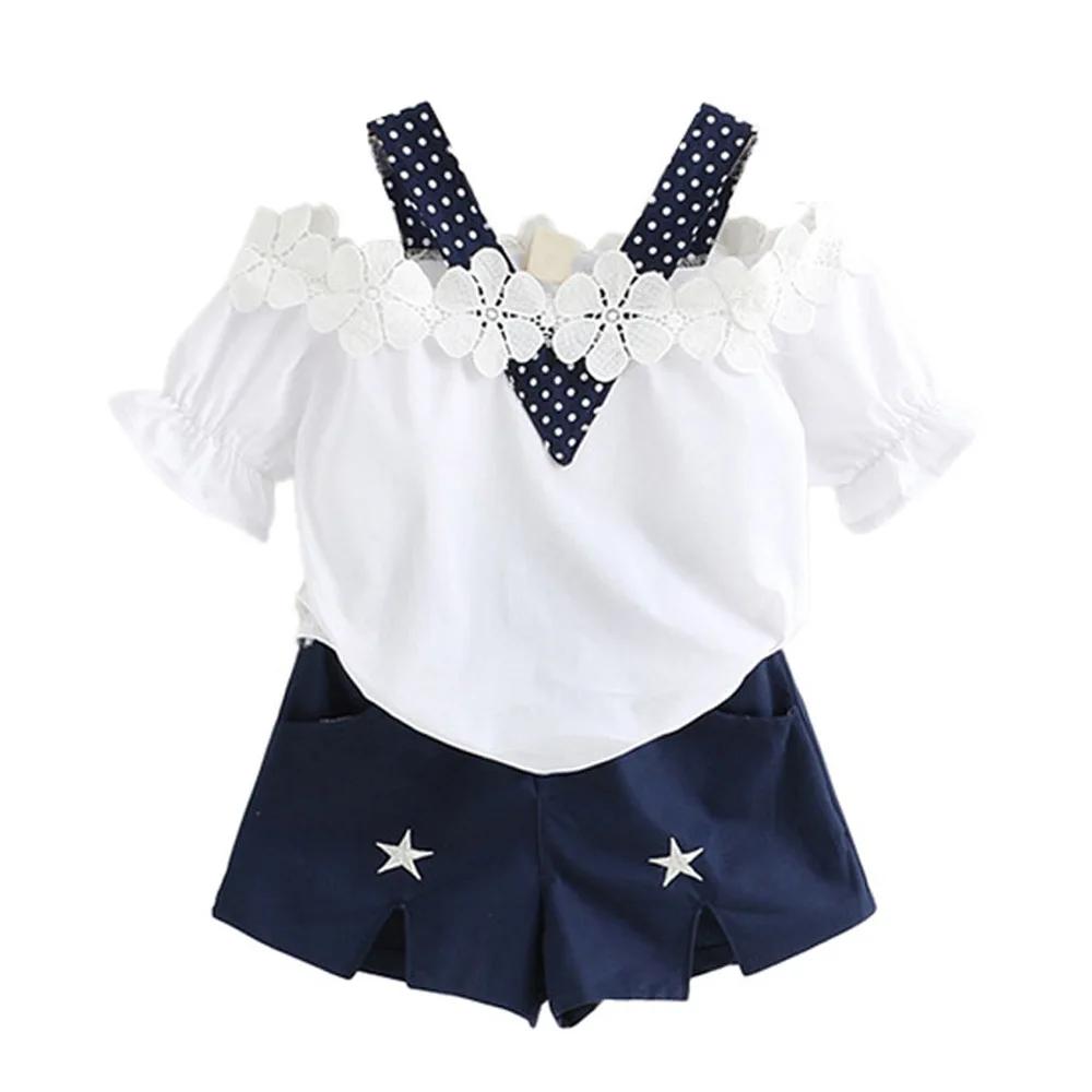 2019 New Girls Clothes Flower Short-sleeved Shirt Shorts Kids Suits for 3 4 5 6 7 Year Girls Casual Summer Children Clothing Set
2019 New Girls Clothes Flower Short-sleeved Shirt Shorts Kids Suits for 3 4 5 6 7 Year Girls Casual Summer Children Clothing Set