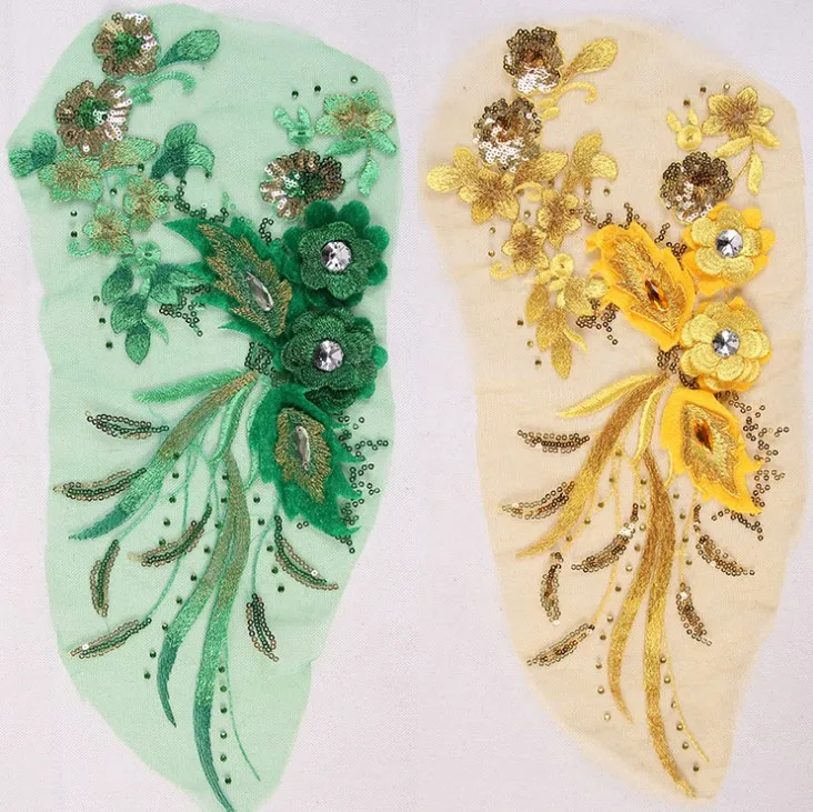 5Color Sequin Embroidery 3D Flower Lace Applique DIY Dance Performance Clothing Lace Patch DIY Accessories
5Color Sequin Embroidery 3D Flower Lace Applique DIY Dance Performance Clothing Lace Patch DIY Accessories