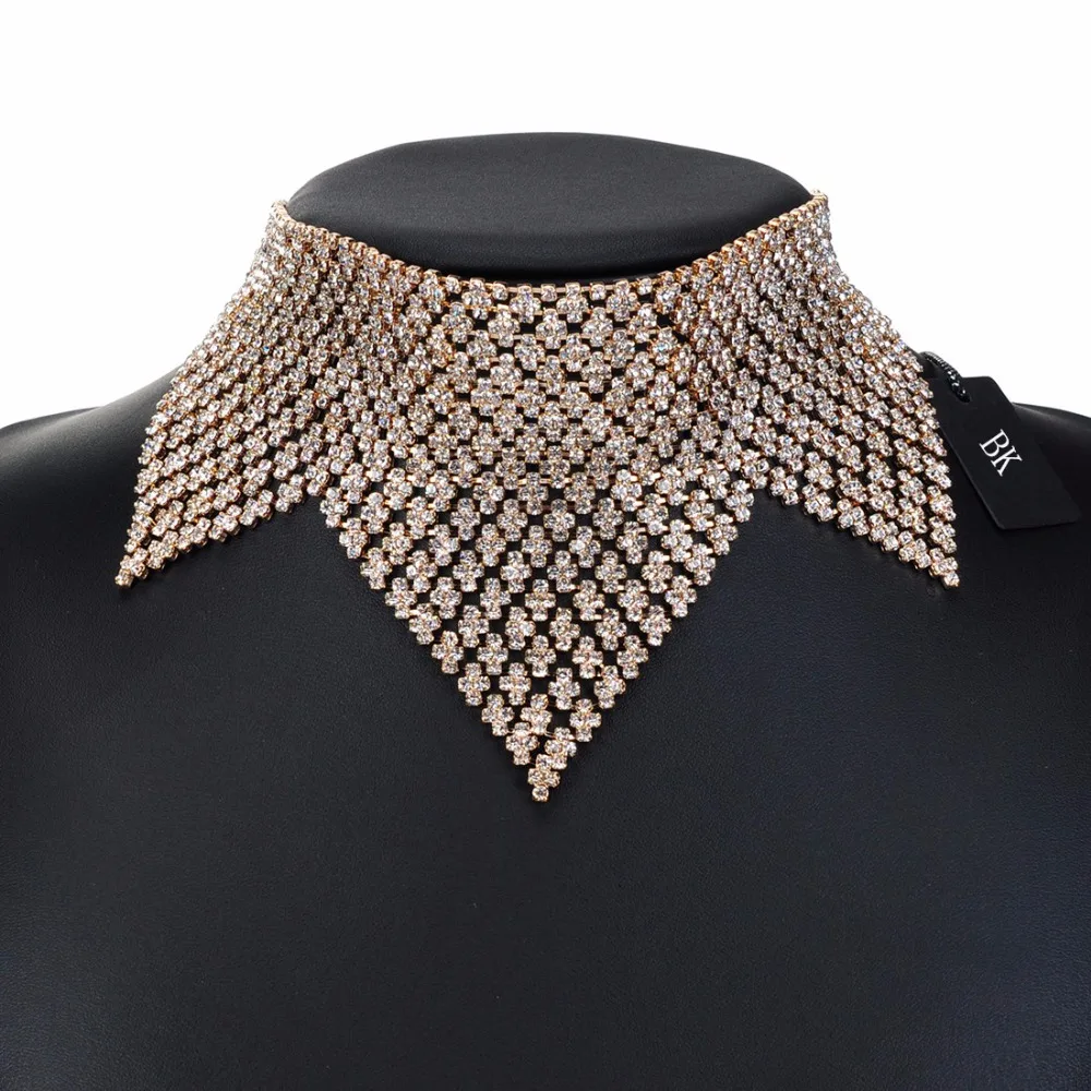 BK Multi Color Fashion Jewelry Statement Gold Chain Crystal Leaf Choker Bib Chunky Necklace
BK Multi Color Fashion Jewelry Statement Gold Chain Crystal Leaf Choker Bib Chunky Necklace