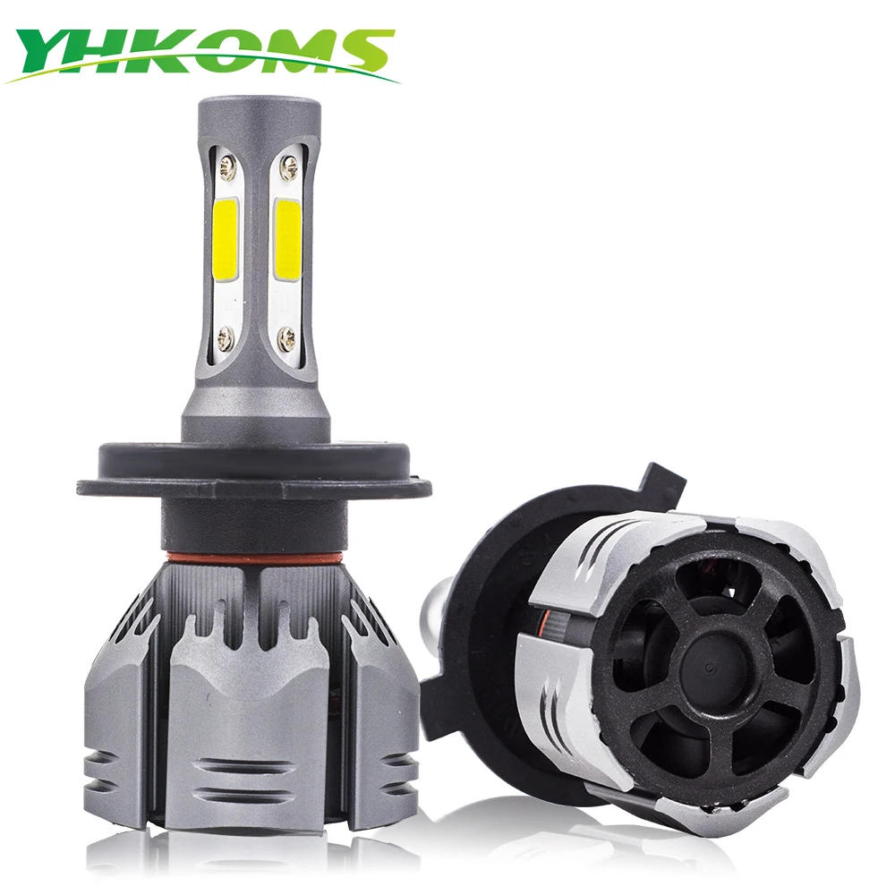 Автомобильные светодиодные лампы YHKOMS H7 H11 H1 H3 9005 9006 COB для передних фар H4