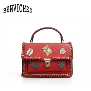BENVICHED 2020 Luxury Designer Chain Rivet Hand Bags Women Leather Big Shoulder Bag for Female Crossbody Bag R54
BENVICHED 2020 Luxury Designer Chain Rivet Hand Bags Women Leather Big Shoulder Bag for Female Crossbody Bag R54