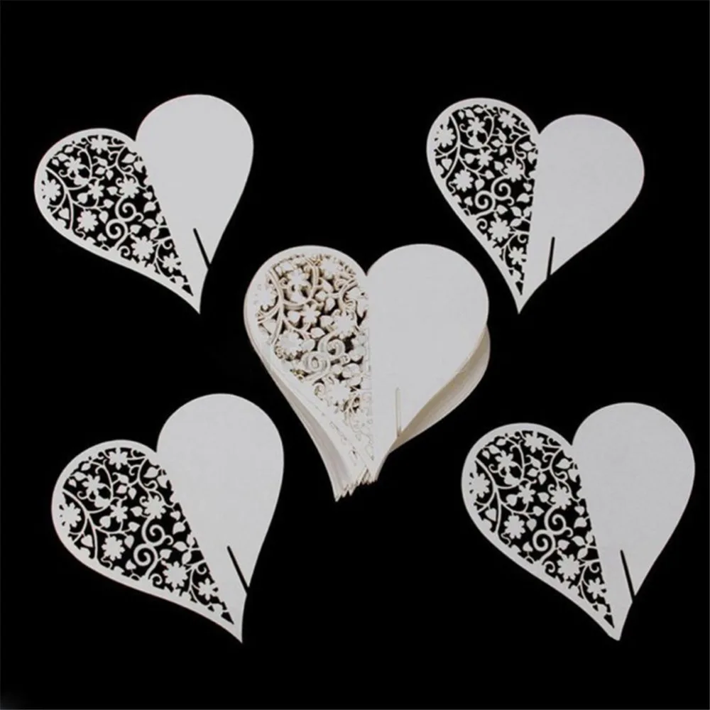 50pcs/set Wedding Table Decoration Place Cards/Wedding Party Decoration Laser Cut Heart Floral Wine Glass Place Cards
50pcs/set Wedding Table Decoration Place Cards/Wedding Party Decoration Laser Cut Heart Floral Wine Glass Place Cards