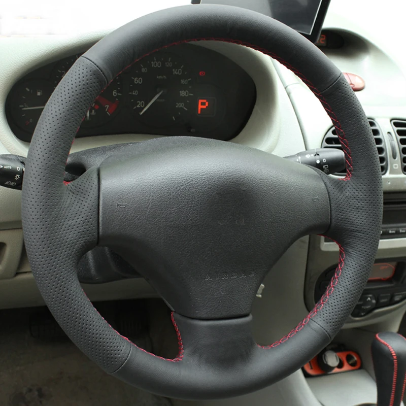 High Quality cowhide Top Layer Leather handmade Sewing Steering wheel covers protect For Citroen C2/Peugeot 206 Peugeot 207
High Quality cowhide Top Layer Leather handmade Sewing Steering wheel covers protect For Citroen C2/Peugeot 206 Peugeot 207
