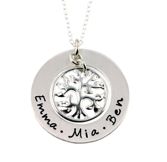 Senfai Custom Personalized Name Engraved Meanningful Family Tree Necklace,Charms Warm Life Tree for Happy Family Members
Senfai Custom Personalized Name Engraved Meanningful Family Tree Necklace,Charms Warm Life Tree for Happy Family Members