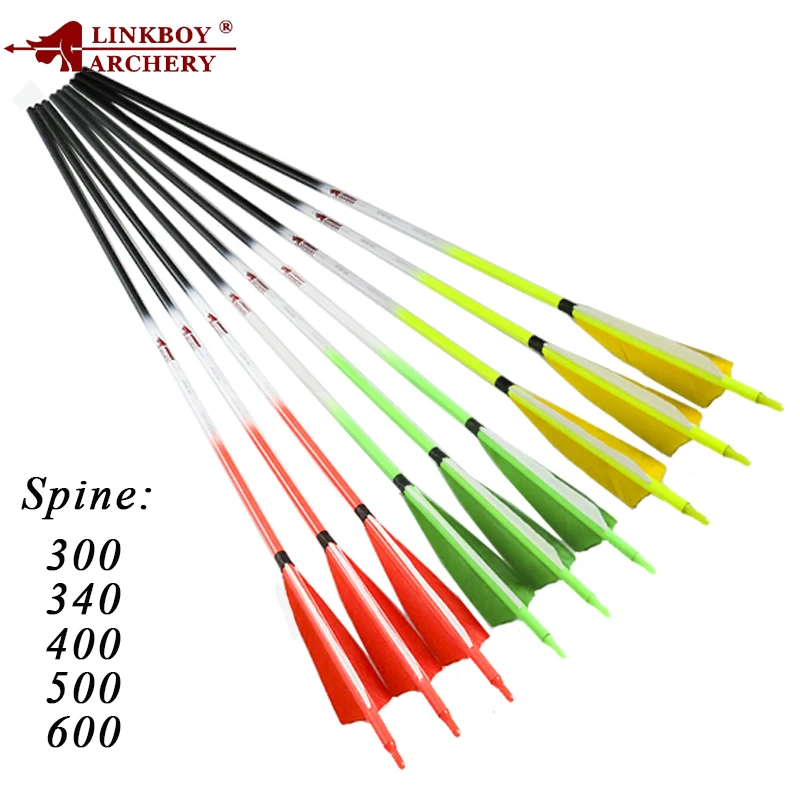 Linkboy Archery 12PCS Pure Carbon Arrow Shaft 30" 5inch Turkey Feather ID6.2mm Compound Recurve Bow Hunting Arrows & FREE CUT
Linkboy Archery 12PCS Pure Carbon Arrow Shaft 30" 5inch Turkey Feather ID6.2mm Compound Recurve Bow Hunting Arrows & FREE CUT