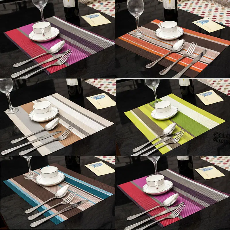 Simple Stylish PVC Non-slip Waterproof Rectangle Placemats Insulation Kitchen Tableware Pad Mat Dining Room 1PCS
Simple Stylish PVC Non-slip Waterproof Rectangle Placemats Insulation Kitchen Tableware Pad Mat Dining Room 1PCS