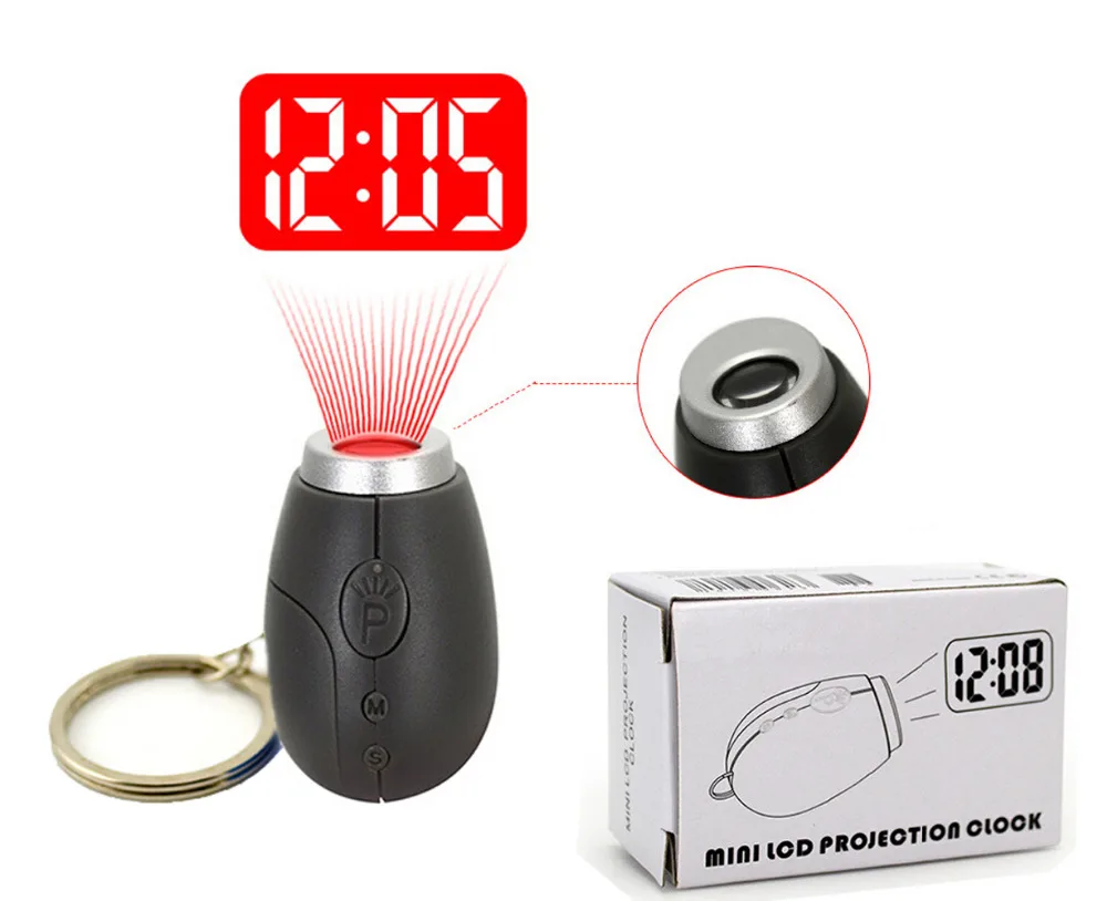LED PROJECTION CLOCK KEY RING HOLDER FINDER GADGET LASER POINTER POINT BEAM LIGHT UP SHOW CEILING TIME GLOW IN THE DARK 007 NEON
LED PROJECTION CLOCK KEY RING HOLDER FINDER GADGET LASER POINTER POINT BEAM LIGHT UP SHOW CEILING TIME GLOW IN THE DARK 007 NEON