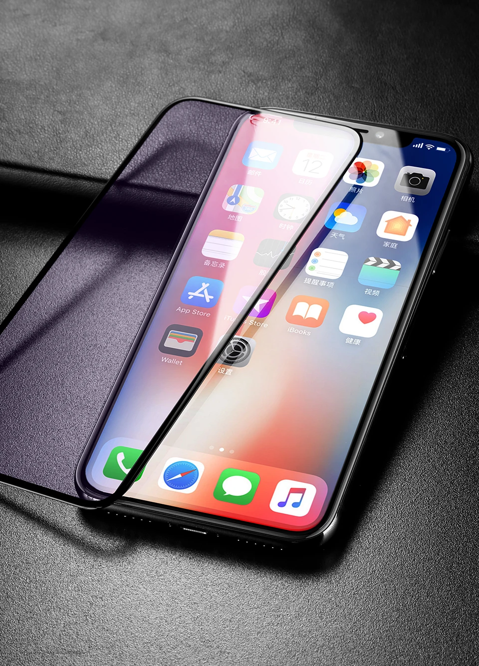 3D Curved Edge Anti Blue Light Glass For iPhone X Screen Protector Exhaust Automatically & & Without Bubbles For iPhone X Glass (13)