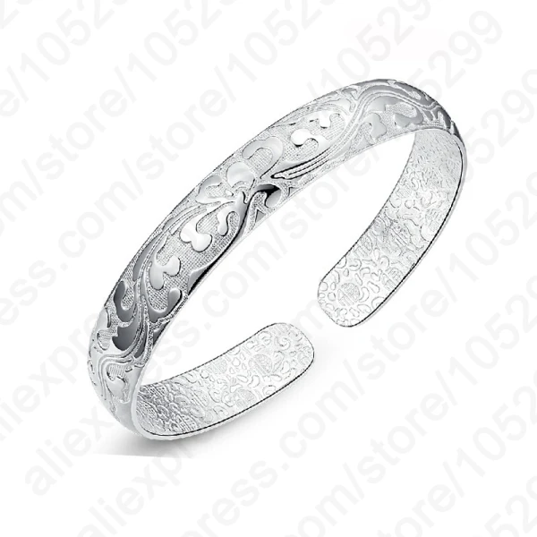Free Shipping Hot Sale 925 Sterling Silver Flower Printing Bracelets Bangles Friendship Bangles Newest Style
Free Shipping Hot Sale 925 Sterling Silver Flower Printing Bracelets Bangles Friendship Bangles Newest Style