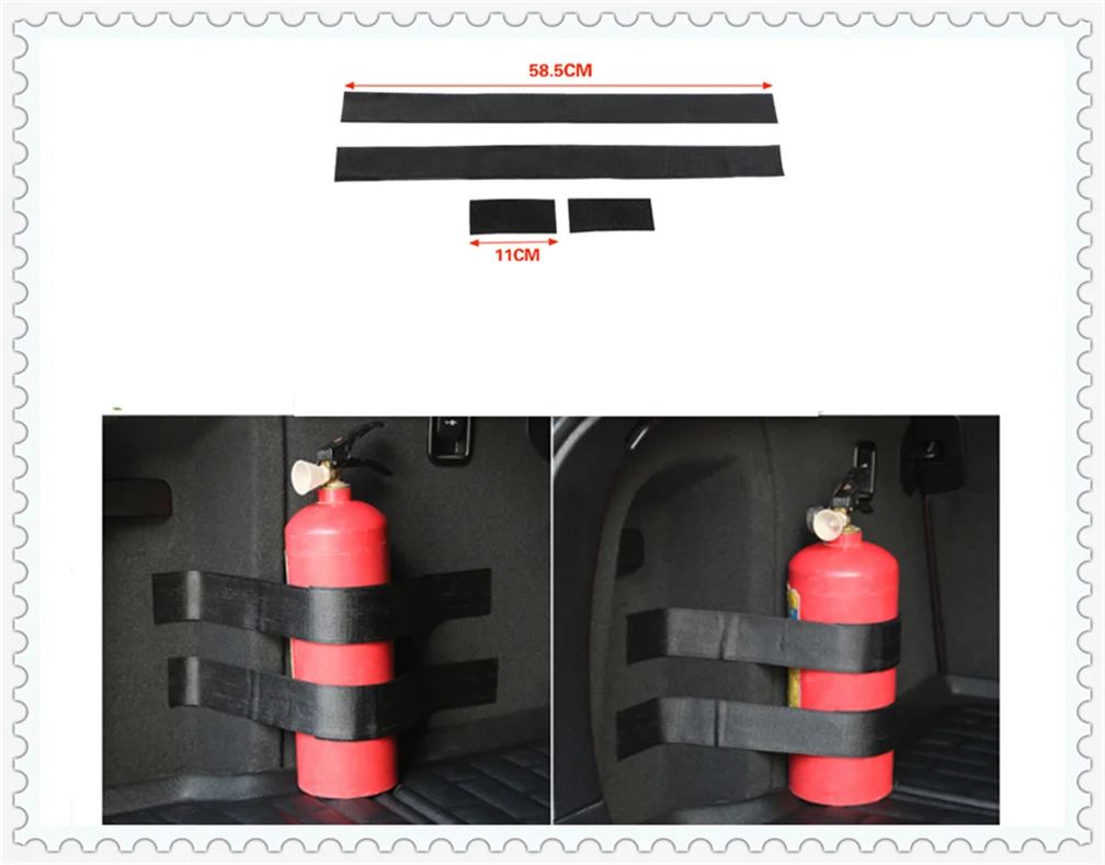 Car accessories parts fire extinguisher belt line fixing bracket velcro for Toyota Yaris Tundra Tacoma RAV4 Corolla Aygo Auris
Car accessories parts fire extinguisher belt line fixing bracket velcro for Toyota Yaris Tundra Tacoma RAV4 Corolla Aygo Auris