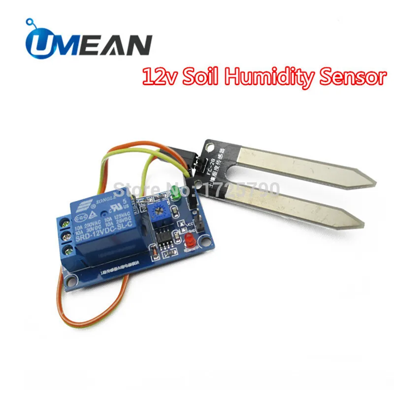 

Soil Moisture Sensor 12v Soil Hygrometer Humidity Detection Relay Sensor Module Water Sensors for Arduino Smart Car Robot