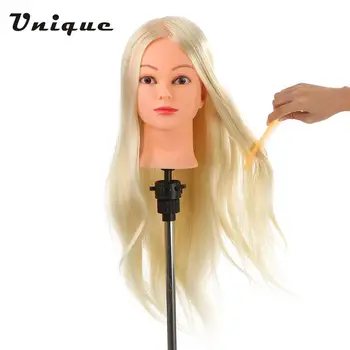 Salon Head 26" 30% Real Human Hair Hairdressing Training Practice Head with Clamp Light Yellow Hair Dummy Head Model
Salon Head 26" 30% Real Human Hair Hairdressing Training Practice Head with Clamp Light Yellow Hair Dummy Head Model
